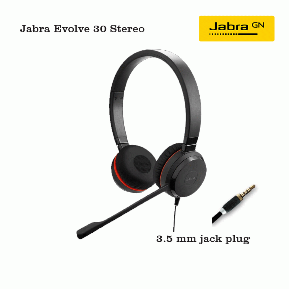 Jabra Evolve 30 II HS Stereo 3.5 mm Jack HS without ctrl. 14401 21